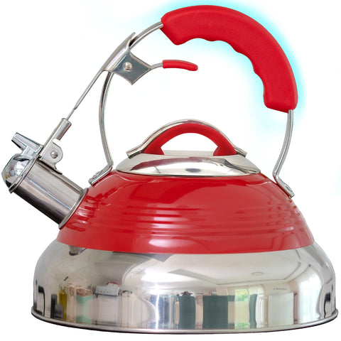 Image of Whistling Tea Kettle - Red Hotness (2.8 QT/2.65 L)