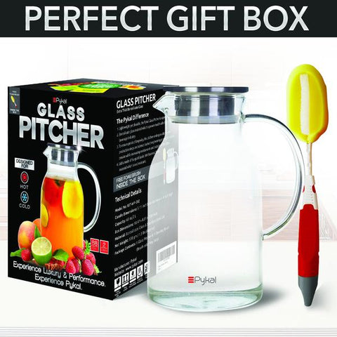 Image of glass pitcher with perfect gift box