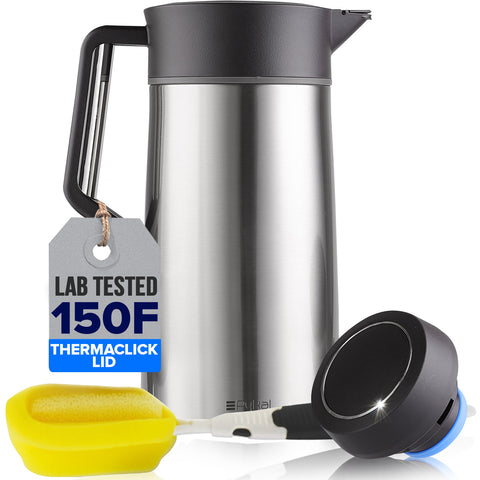 Image of thermal coffee carafe with thermaclick lid