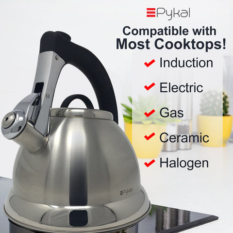Image of compatible with most cooktops