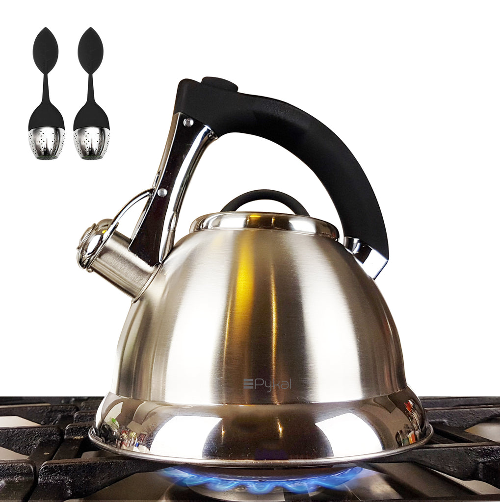 Stainless Steel Tea Pot Whistling Kettle with Cool Touch Ergonomic Handle -  China Whistling Kettle and Stainless Steel Tea Kettle price