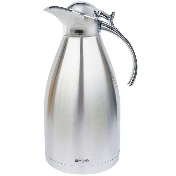  PinDuoWu Coffee Carafe 68Oz Carafe for Hot Liquids 316L  Stainless Steel Thermal Coffee Carafe for Keeping Hot Coffee, 2 Liter  Double Walled Insulated Carafe with Brush, Sliver: Home & Kitchen