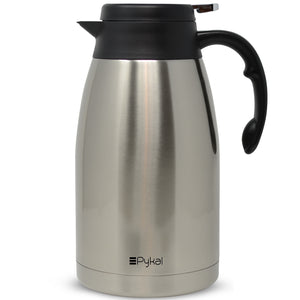 thermal coffee carafe with push button